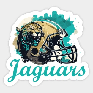 Jaguars Football Team Sticker